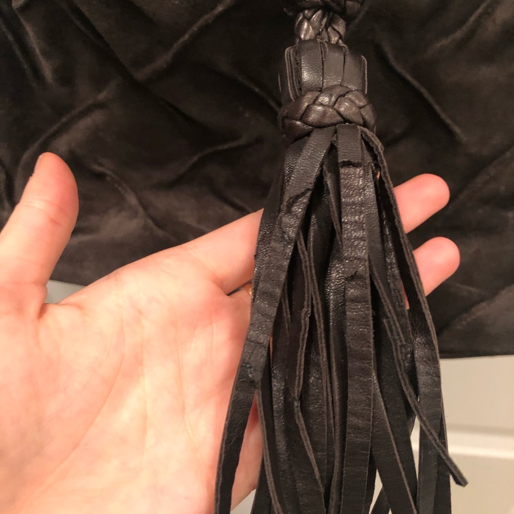 Italian Leather and Suede Shoulder Bag - Picture 4 of 6